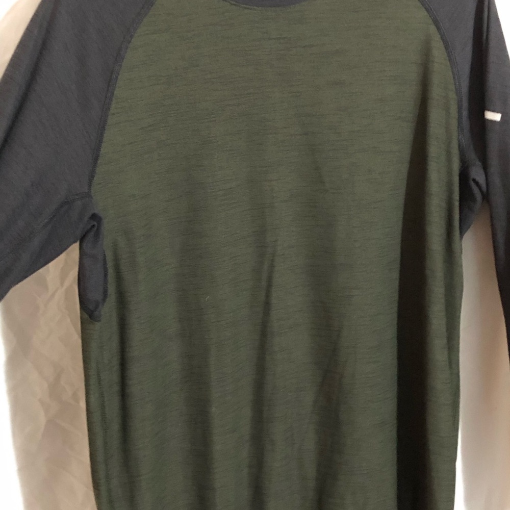 Men's Green and Gray Shirt